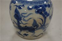 Lot 142 - A quantity of Chinese blue & white jars and...