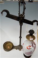Lot 143 - A modern cloisonne enamel table lamp together...