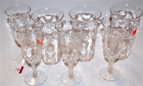 Lot 39 - A set of three early 20th century glass...