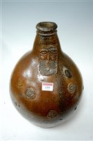 Lot 155 - A circa 1700 stoneware bellamine having...
