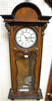 Lot 1161 - An early 20th century Viennese walnut cased...