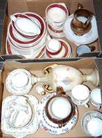 Lot 81 - Two boxes of miscellaneous china, to include...