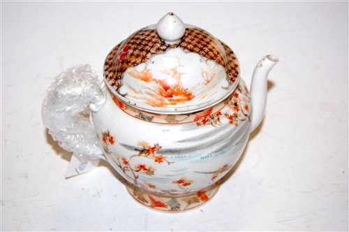 Lot 201 - A Japanese Meiji period satsuma porcelain...