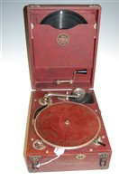 Lot 96 - A Tyrela Super Vitesse portable gramophone