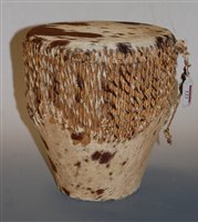 Lot 99 - A hide covered drum
