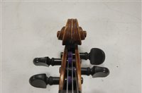 Lot 103 - An early 20th century continental violin...