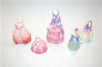 Lot 227 - Five various miniature Royal Doulton figures;...