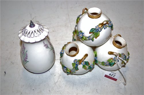 Lot 229 - A late Victorian Royal Worcester porcelain...
