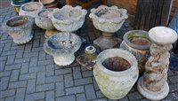Lot 1170 - A collection of reconstituted stoneware...