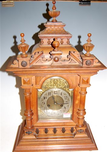 Lot 106 - A large late 19th century continental walnut...