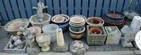 Lot 1184 - A collection of various reconstituted stone,...