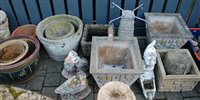 Lot 1188 - A collection of various reconstituted stone,...