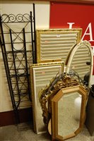 Lot 1197 - A collection of various modern wall mirrors,...