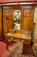 Lot 1201 - A good late Victorian mahogany, flame mahogany,...