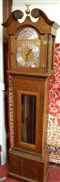 Lot 1220 - A contemporary oak cased Empire grandmother...