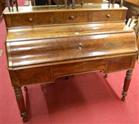 Lot 1243 - A mid-19th century German flame mahogany...