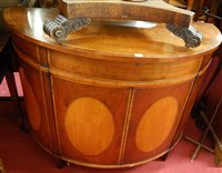 Lot 1247 - A Sheraton Revival style mahogany, satinwood...