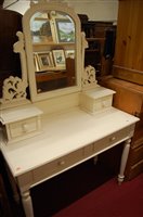 Lot 1251 - A contemporary French style white painted...