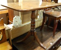 Lot 1269 - A Regency mahogany round cornered tilt-top...