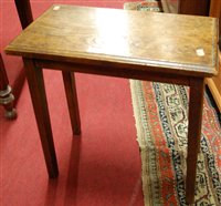 Lot 1279 - A 19th century provincial rustic elm stool,...