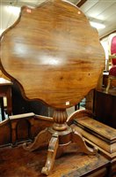 Lot 1285 - A mid-19th century Continental mahogany shaped...