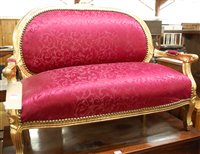 Lot 1288 - A contemporary Louis XVI style giltwood framed...