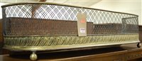 Lot 1292 - A 19th century brass and pierced metal...