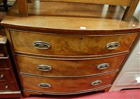 Lot 1301 - A mid-19th century mahogany and flame mahogany...