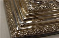Lot 259 - A well matched pair of Victorian silver table...