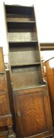 Lot 1318 - A 1920s beaded oak narrow waterfall open...