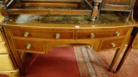 Lot 1319 - A circa 1900 mahognay, satinwood strung and...