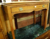 Lot 1322 - A 19th century elm and fruitwood foldover tea...