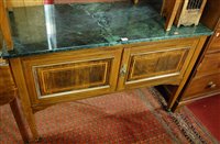 Lot 1324 - An Edwardian mahogany, satinwood strung and...