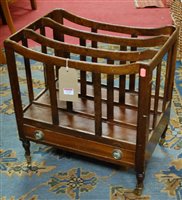 Lot 1336 - A Regency style mahogany three division...