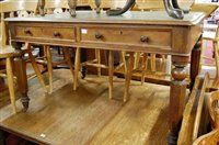 Lot 1369 - A mid-Victorian mahogany round cornered...