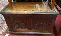 Lot 1341 - An early 20th century floral stylised relief...