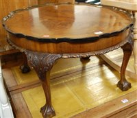 Lot 1384 - An early 20th century mahogany and flame...