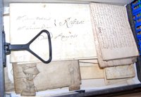 Lot 310 - A mid 18th century indenture in the name of Mr...