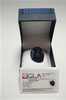 Lot 490 - A large single blue opaque sapphire (corundum),...