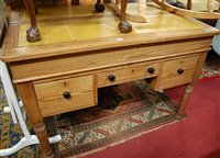 Lot 1386 - An unusual late Victorian pine hinge top...