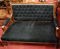 Lot 1409 - An Edwardian walnut, burr walnut, and...