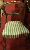 Lot 1422 - A set of four mid Victorian rosewood balloon...