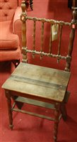 Lot 1427 - A late 19th century oak metamorphic chair...