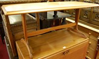 Lot 1430 - A 1980s teak low coffee table, length 100cm