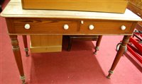 Lot 1467 - A Victorian pitched pine ledgeback round...