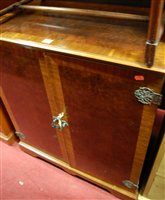 Lot 1471 - A contemporary figured walnut crossbanded...