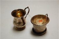 Lot 352 - A small George V silver christening mug, of...