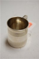 Lot 367 - A 19th century silver christening mug, of...
