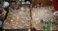 Lot 561 - Three boxes of various glassware to include...