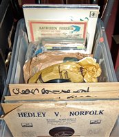 Lot 572 - A single box of various vinyl LP and single...
